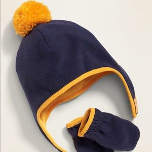 MEDIUM TODDLER FLEECE HAT/MITTENS